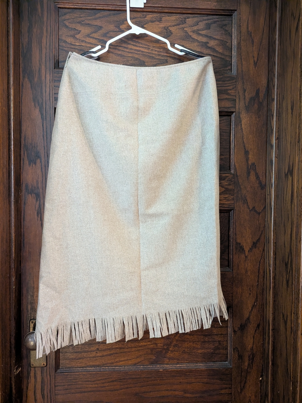 ✨NEW✨The Limited Vintage Wool Asymmetrical Fringe Hem Skirt - Women's 12